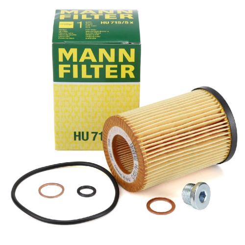 MANN HU715/5x Ölfilter + Schraube BMW E60 E61 545i E63 E64 645Ci E65-67 735i 745i X5 E53 Bild MANN HU715/5x Ölfilter + Schraube BMW E60 E61 545i E63 E64 645Ci E65-67 735i 745i X5 E53