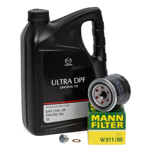 5L ORIGINAL Motoröl ULTRA DPF 5W30 + MANN Ölfilter MAZDA 3 323 5 6 626 CX-7 Premacy Bild 5L ORIGINAL Motoröl ULTRA DPF 5W30 + MANN Ölfilter MAZDA 3 323 5 6 626 CX-7 Premacy