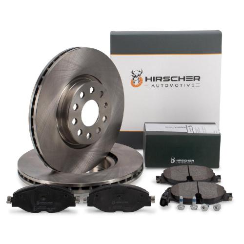 HIRSCHER Bremsscheiben + Bremsbeläge + Sensor VW Golf 7 8 Passat B8 Tiguan AUDI A3 vorne Bild HIRSCHER Bremsscheiben + Bremsbeläge + Sensor VW Golf 7 8 Passat B8 Tiguan AUDI A3 vorne