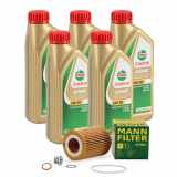 5 Liter CASTROL Edge Motoröl ÖL 5W30 M BMW Longlife-04 + MANN Ölfilter HU7003x