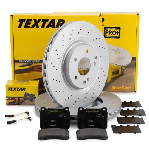 TEXTAR Bremsscheiben + Bremsbeläge + Sensor MERCEDES W203 S203 C209 A209 R171 vorne Bild TEXTAR Bremsscheiben + Bremsbeläge + Sensor MERCEDES W203 S203 C209 A209 R171 vorne