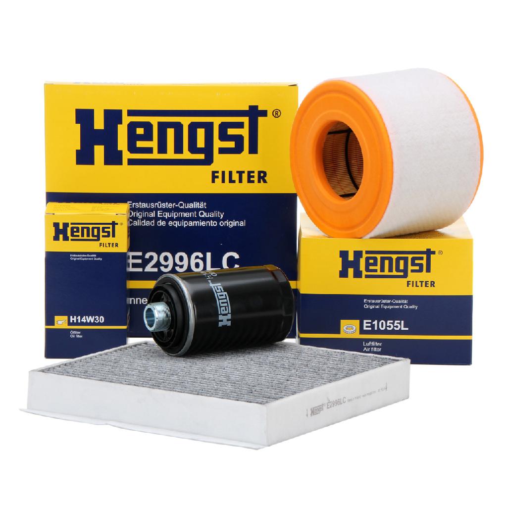 HENGST FILTER Luftfilter E1055L + Ölfilter H14W30 + Filter, Innenraumluft E2996LC