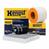 HENGST FILTER Luftfilter E1055L + Ölfilter H14W30 + Filter, Innenraumluft E2996LC