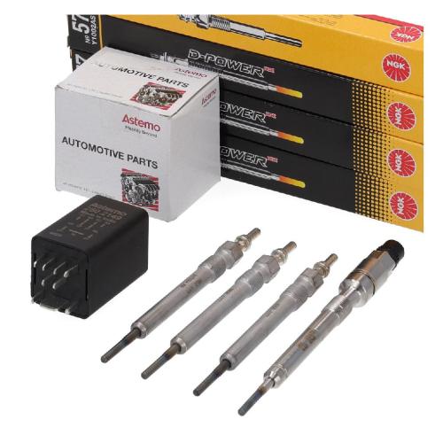 NGK Glühkerze 8888 + Glühkerze 91383 ASTEMO-HITACHI Relais, Glühanlage 2502149 Bild NGK Glühkerze 8888 + Glühkerze 91383 ASTEMO-HITACHI Relais, Glühanlage 2502149