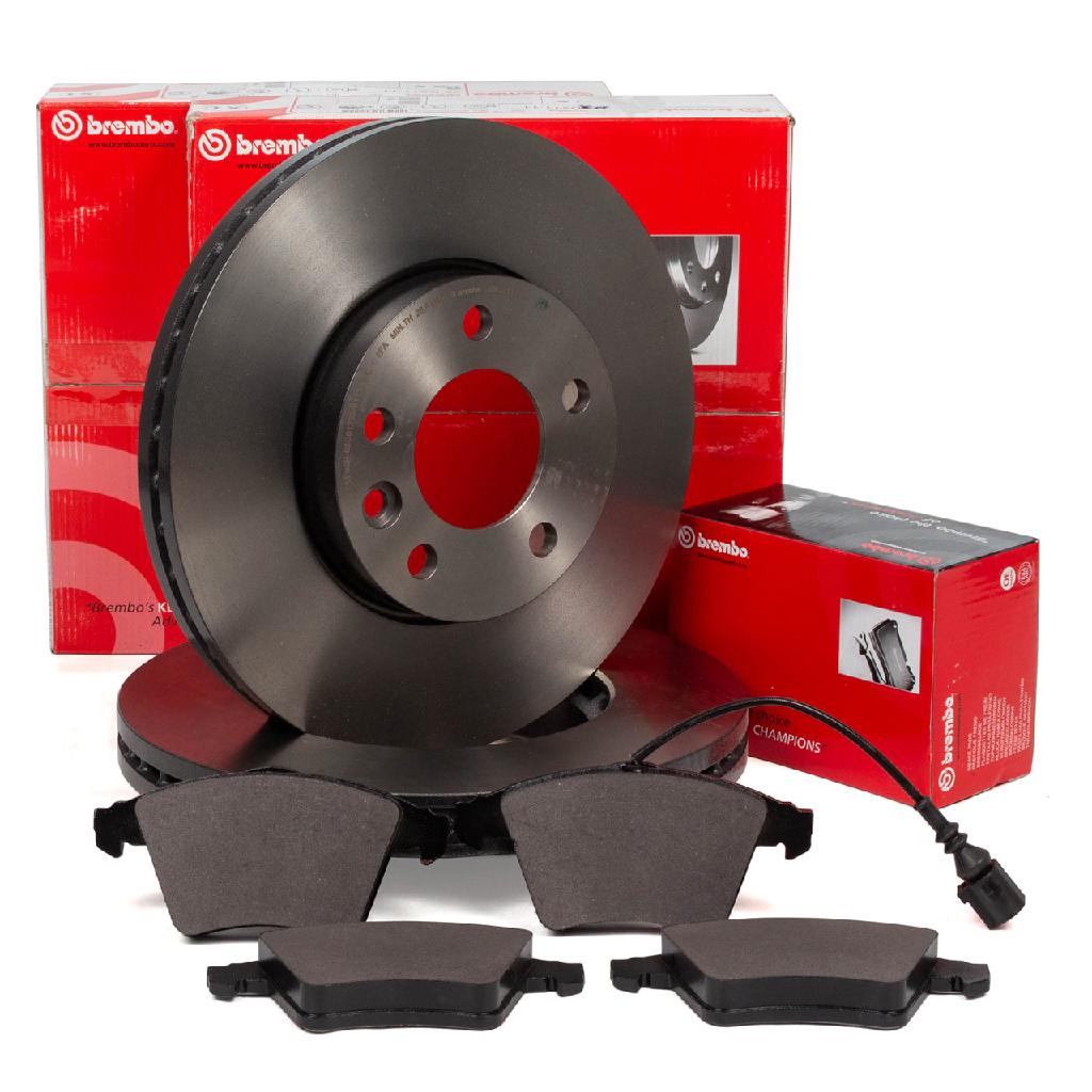 BREMBO Bremsscheibe 09.D211.11 + Bremsbelagsatz, Scheibenbremse P 85 081