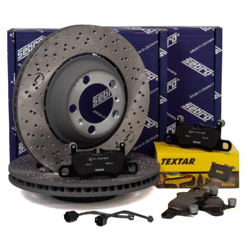 SEBRO Bremsscheiben + TEXTAR Beläge + Wako PORSCHE 991 3.0 Carrera GTS hinten Bild SEBRO Bremsscheiben + TEXTAR Beläge + Wako PORSCHE 991 3.0 Carrera GTS hinten