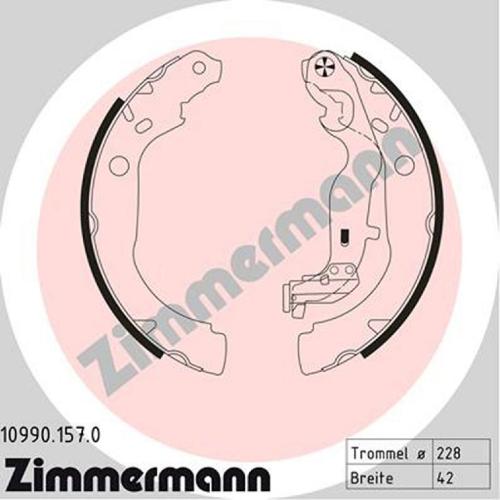 ZIMMERMANN Bremsbackensatz 10990.157.0 + Bremstrommel 470.1859.20 Bild ZIMMERMANN Bremsbackensatz 10990.157.0 + Bremstrommel 470.1859.20