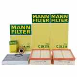 MANN-FILTER Filter, Innenraumluft CUK 2842 + Luftfilter C 39 219 + Ölfilter HU 719/5 x