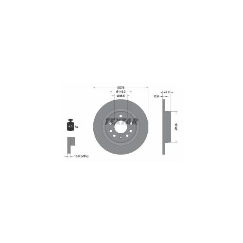 TEXTAR Bremsscheibe 92118503 + Bremsbelagsatz, Scheibenbremse 2413701 Bild TEXTAR Bremsscheibe 92118503 + Bremsbelagsatz, Scheibenbremse 2413701