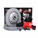 ZIMMERMANN Bremsscheibe 100.3339.70 + Bremsscheibe 100.3340.70 BREMBO Bremsbelagsatz, Scheibenbremse P 85 078