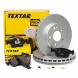 TEXTAR Bremsscheiben + Beläge + Wako MERCEDES W210 270 CDI CLK C208 200 230 vorne