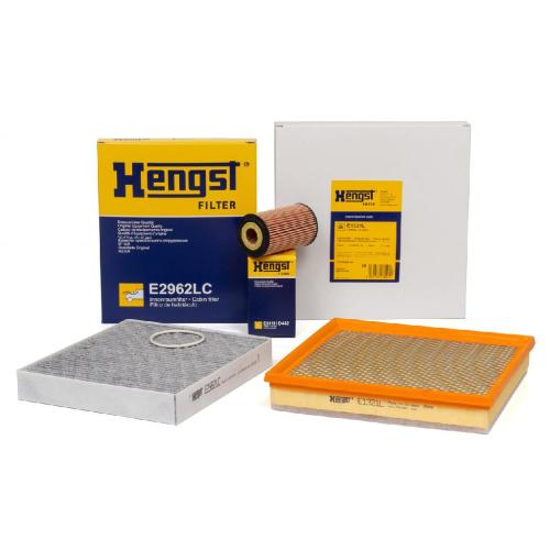 HENGST FILTER Luftfilter E1321L + Filter, Innenraumluft E2962LC + Ölfilter E611H D442 Bild HENGST FILTER Luftfilter E1321L + Filter, Innenraumluft E2962LC + Ölfilter E611H D442