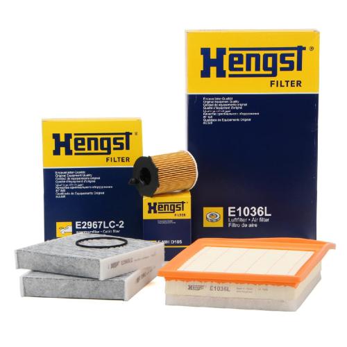 HENGST FILTER Filter, Innenraumluft E2967LC-2 + Ölfilter E40H D105 + Luftfilter E1036L Bild HENGST FILTER Filter, Innenraumluft E2967LC-2 + Ölfilter E40H D105 + Luftfilter E1036L
