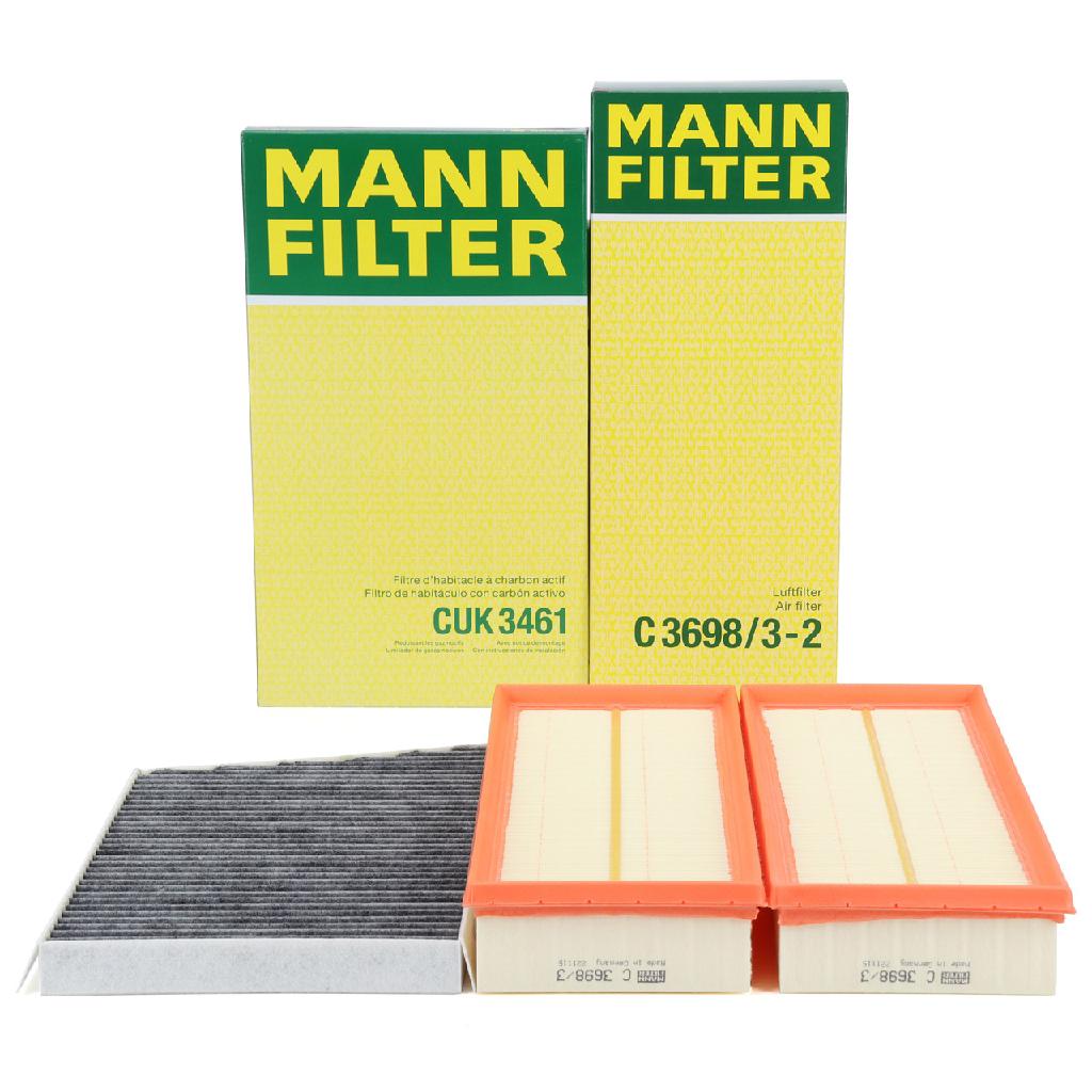 MANN-FILTER Luftfilter C 3698/3-2 + Filter, Innenraumluft CUK 3461
