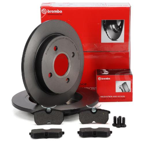 BREMBO Bremsbelagsatz, Scheibenbremse P 24 047 + Bremsscheibe 08.4931.21 Bild BREMBO Bremsbelagsatz, Scheibenbremse P 24 047 + Bremsscheibe 08.4931.21