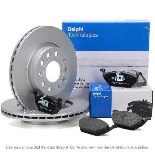 DELPHI Bremsscheibe BG3430 + Bremsbelagsatz, Scheibenbremse LP1730 Bild DELPHI Bremsscheibe BG3430 + Bremsbelagsatz, Scheibenbremse LP1730