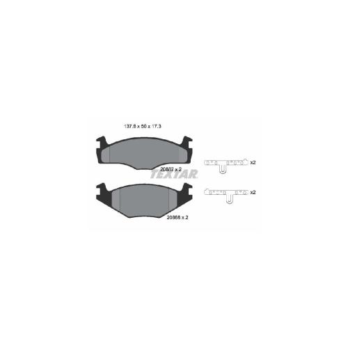 TEXTAR Bremsbelagsatz, Scheibenbremse 2088708 + Bremsscheibe 92009303 Bild TEXTAR Bremsbelagsatz, Scheibenbremse 2088708 + Bremsscheibe 92009303