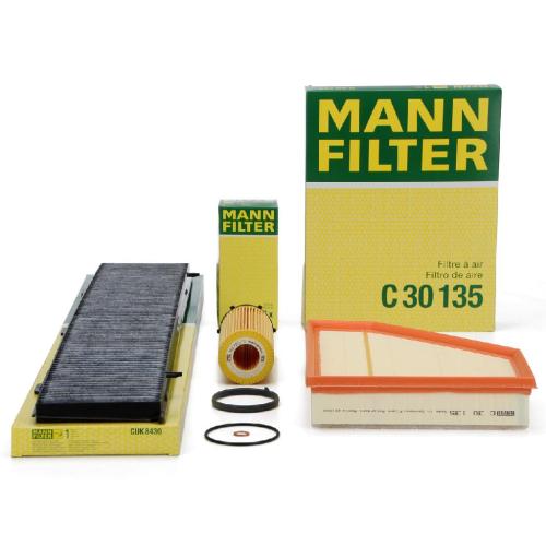 MANN Filterset Filterpaket 3-tlg BMW 3er E90 E91 E92 E93 325d 330d 204/245 PS N57 Bild MANN Filterset Filterpaket 3-tlg BMW 3er E90 E91 E92 E93 325d 330d 204/245 PS N57