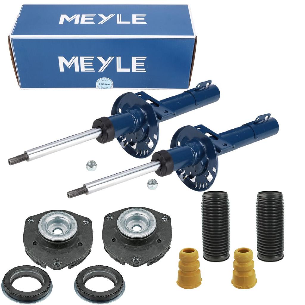 MEYLE Stoßdämpfer 126 623 0004 + Federbeinstützlager 100 412 2038 + Staubschutzsatz, Stoßdämpfer 100 640 0007 + Wälzlager, Federbeinstützlager 100 641 0022