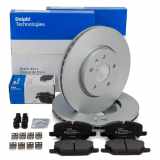 QUICK BRAKE Zubehörsatz, Scheibenbremsbelag 109-0184 DELPHI Bremsbelagsatz, Scheibenbremse LP3736 + Bremsscheibe BG9238C