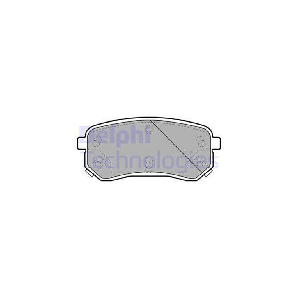 DELPHI Bremsbelagsatz, Scheibenbremse LP1976 + Bremsscheibe BG3981C Bild DELPHI Bremsbelagsatz, Scheibenbremse LP1976 + Bremsscheibe BG3981C