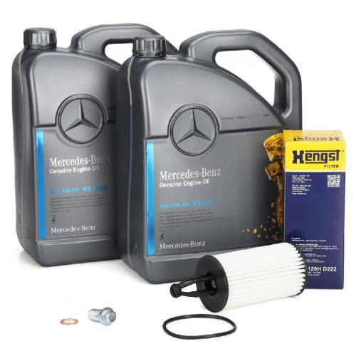 10L ORIGINAL 5W40 MB 229.5 Motoröl HENGST Ölfilter MERCEDES W204 W205 W212 W213 43AMG M276 Bild 10L ORIGINAL 5W40 MB 229.5 Motoröl HENGST Ölfilter MERCEDES W204 W205 W212 W213 43AMG M276