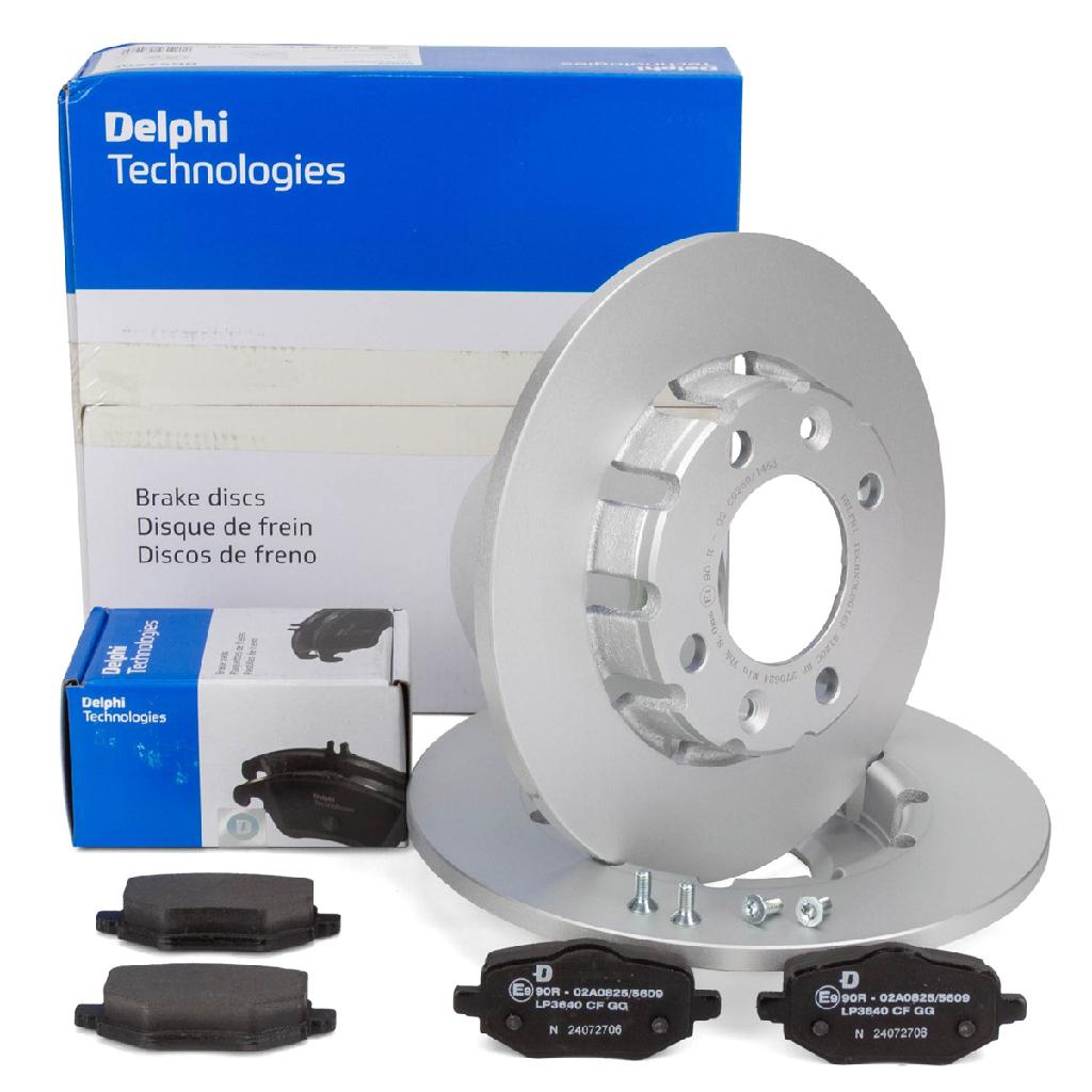 DELPHI Bremsbelagsatz, Scheibenbremse LP3640 + Bremsscheibe BG5120C