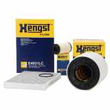 HENGST FILTER Luftfilter E1452L + Filter, Innenraumluft E4931LC + Ölfilter E914H D398