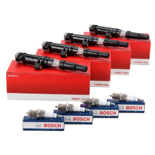 BOSCH Zündkerze 0 242 235 666 HERTH+BUSS ELPARTS Zündspule 19050010 Bild BOSCH Zündkerze 0 242 235 666 HERTH+BUSS ELPARTS Zündspule 19050010