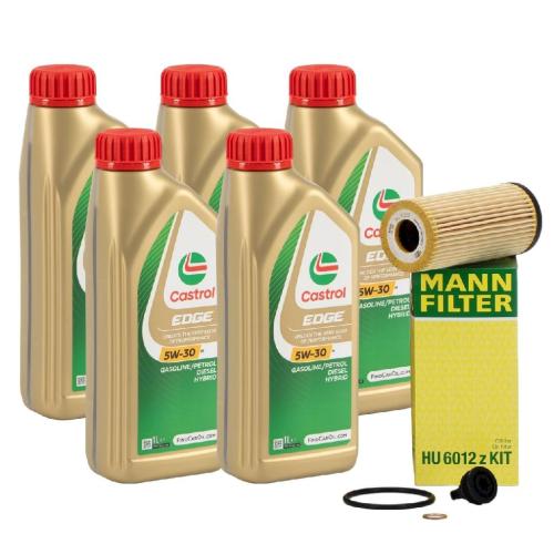 CASTROL Motoröl 15F6DC MANN-FILTER Ölfilter HU 6012 z KIT Bild CASTROL Motoröl 15F6DC MANN-FILTER Ölfilter HU 6012 z KIT