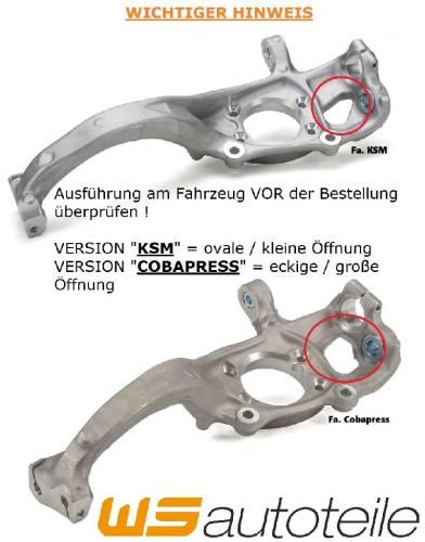 AIC Achsschenkel, Radaufhängung 58234 + Achsschenkel, Radaufhängung 58235 Bild AIC Achsschenkel, Radaufhängung 58234 + Achsschenkel, Radaufhängung 58235