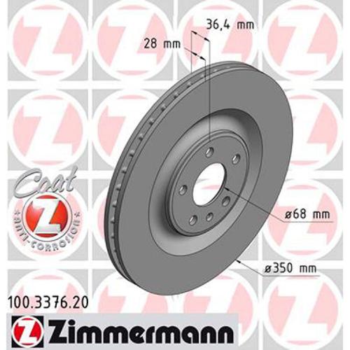 ZIMMERMANN Bremsscheiben + Bremsbeläge + Wako AUDI Q7 (4MB, 4MG) hinten Bild ZIMMERMANN Bremsscheiben + Bremsbeläge + Wako AUDI Q7 (4MB, 4MG) hinten