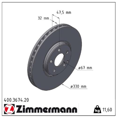 ZIMMERMANN Bremsscheiben + Beläge + Wako MERCEDES W211 S211 E500 4-matic 306 PS vorne Bild ZIMMERMANN Bremsscheiben + Beläge + Wako MERCEDES W211 S211 E500 4-matic 306 PS vorne