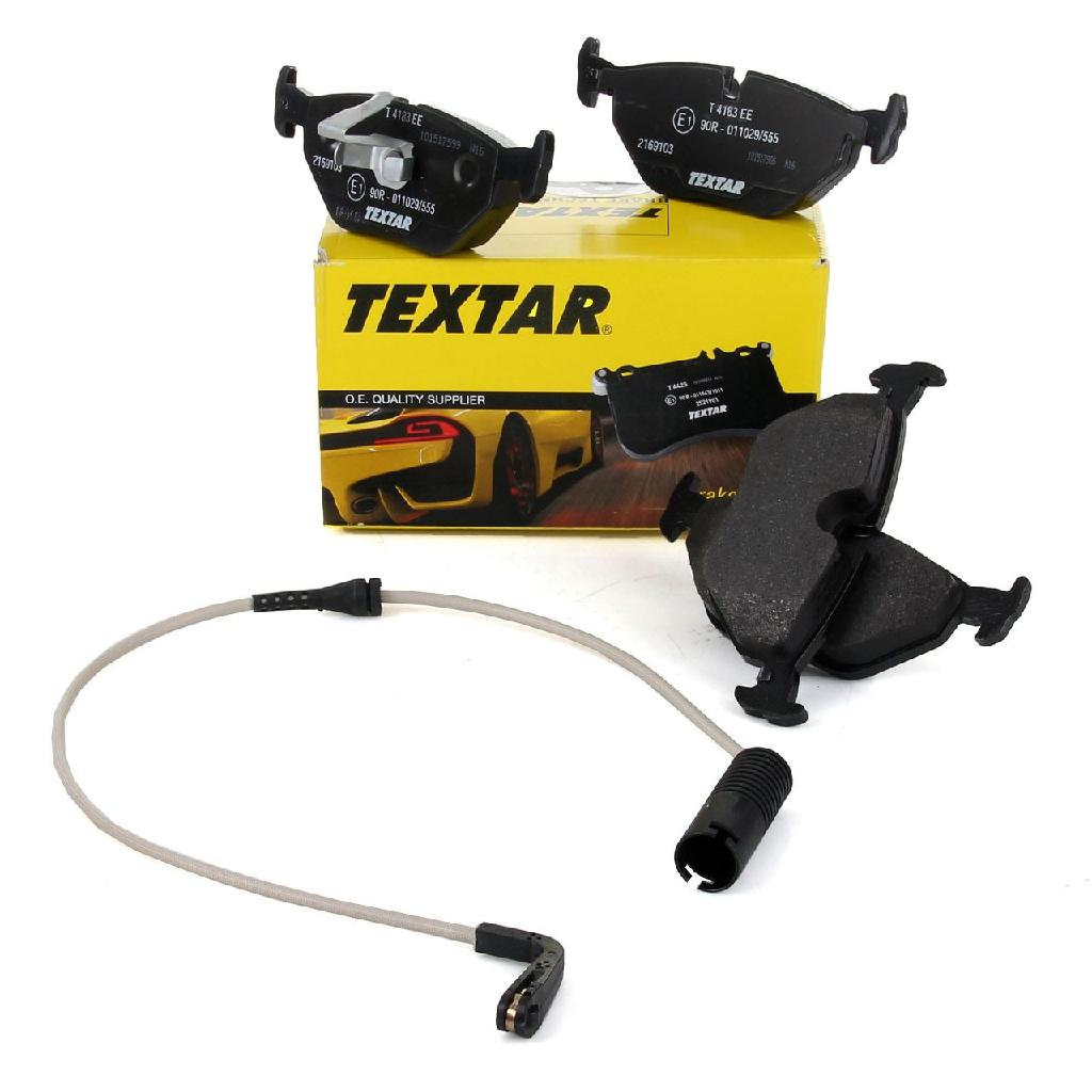 TEXTAR Bremsbelagsatz, Scheibenbremse 2169103 + Warnkontakt, Bremsbelagverschleiß 98020700
