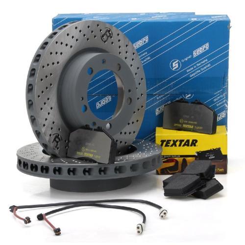 SEBRO Bremsscheiben + TEXTAR Beläge + Wako PORSCHE 993 3.6/3.8 Carrera vorne Bild SEBRO Bremsscheiben + TEXTAR Beläge + Wako PORSCHE 993 3.6/3.8 Carrera vorne