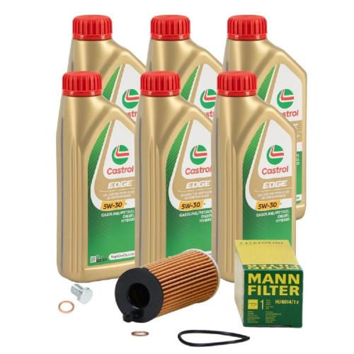 6 Liter CASTROL Edge Motoröl ÖL 5W30 M BMW Longlife-04 + MANN Ölfilter HU6014/1z Bild 6 Liter CASTROL Edge Motoröl ÖL 5W30 M BMW Longlife-04 + MANN Ölfilter HU6014/1z