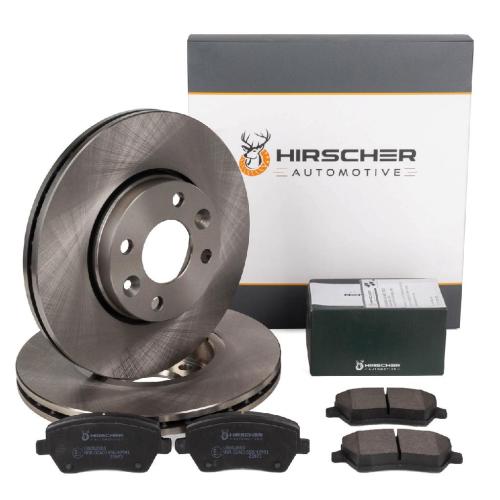 HIRSCHER Bremsscheiben + Beläge RENAULT Clio 3 Grand / Modus Thalia 2 DACIA Logan vorne Bild HIRSCHER Bremsscheiben + Beläge RENAULT Clio 3 Grand / Modus Thalia 2 DACIA Logan vorne