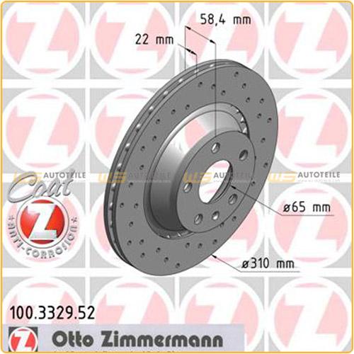 ZIMMERMANN Bremsbelagsatz, Scheibenbremse 23914.170.1 + Bremsscheibe 100.3329.52 Bild ZIMMERMANN Bremsbelagsatz, Scheibenbremse 23914.170.1 + Bremsscheibe 100.3329.52