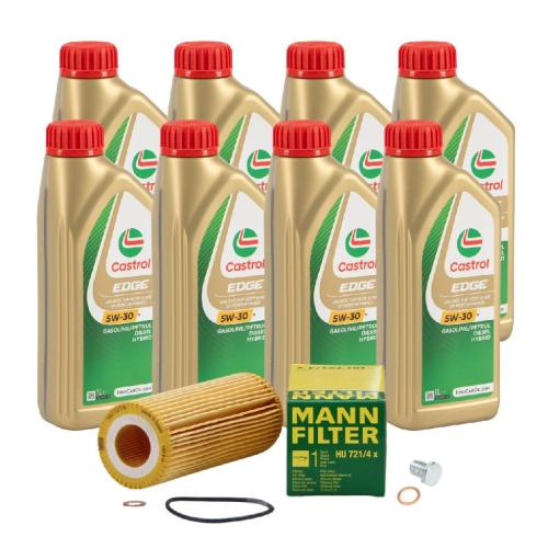 8 Liter CASTROL Edge Motoröl ÖL 5W30 M BMW Longlife-04 + MANN Ölfilter HU721/4X Bild 8 Liter CASTROL Edge Motoröl ÖL 5W30 M BMW Longlife-04 + MANN Ölfilter HU721/4X