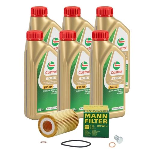 6 Liter CASTROL Edge Motoröl ÖL 5W30 M BMW Longlife-04 + MANN Ölfilter HU718/1z Bild 6 Liter CASTROL Edge Motoröl ÖL 5W30 M BMW Longlife-04 + MANN Ölfilter HU718/1z