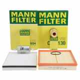 MANN Filterset 4-tlg OPEL Astra G 1.2 16V 1.4 ab Motor-Nr. 19MA9235 mit DELPHI-System