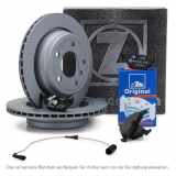 ZIMMERMANN Bremsscheiben + ATE Bremsbeläge + Wako BMW 3er E46 325i 328i 320d hinten