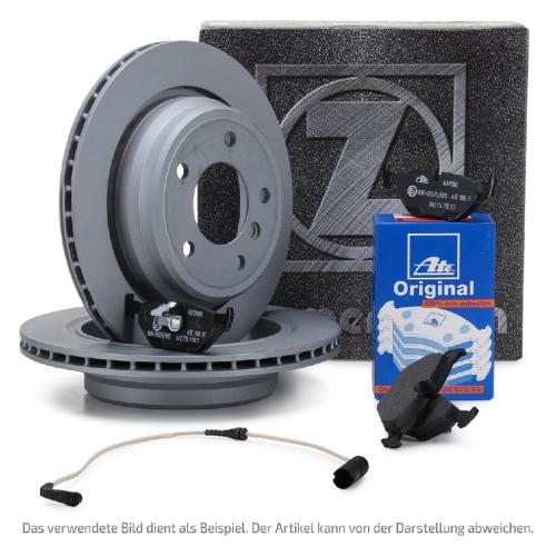 ZIMMERMANN Bremsscheiben + ATE Bremsbeläge + Wako BMW 3er E46 325i 328i 320d hinten Bild ZIMMERMANN Bremsscheiben + ATE Bremsbeläge + Wako BMW 3er E46 325i 328i 320d hinten