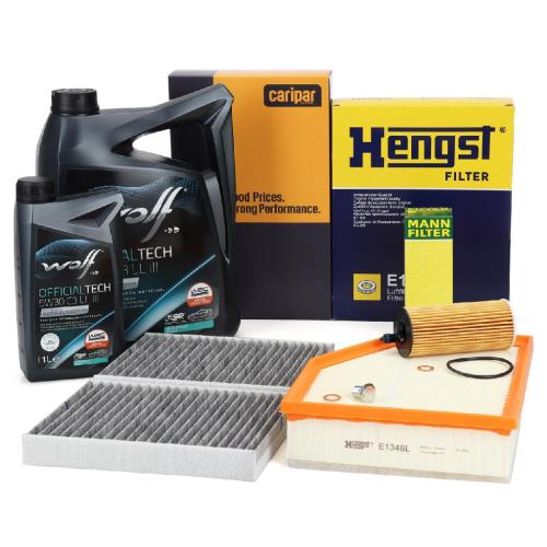 Filterset 3-tglg + 6L WOLF 5W30 C3 LL III Motoröl für BMW G30 G31 G32 G11 X5 G05 B47 B48 Bild Filterset 3-tglg + 6L WOLF 5W30 C3 LL III Motoröl für BMW G30 G31 G32 G11 X5 G05 B47 B48