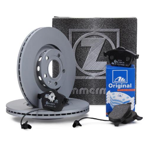 ATE Bremsbelagsatz, Scheibenbremse 13.0460-7110.2 ZIMMERMANN Bremsscheibe 100.1242.20 Bild ATE Bremsbelagsatz, Scheibenbremse 13.0460-7110.2 ZIMMERMANN Bremsscheibe 100.1242.20