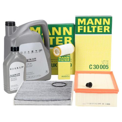 MANN Filterset + 6L ORIGINAL 0W30 Motoröl VW Golf 7 8 Passat B8 A3 8V Leon 1.8/2.0 TSI Bild MANN Filterset + 6L ORIGINAL 0W30 Motoröl VW Golf 7 8 Passat B8 A3 8V Leon 1.8/2.0 TSI