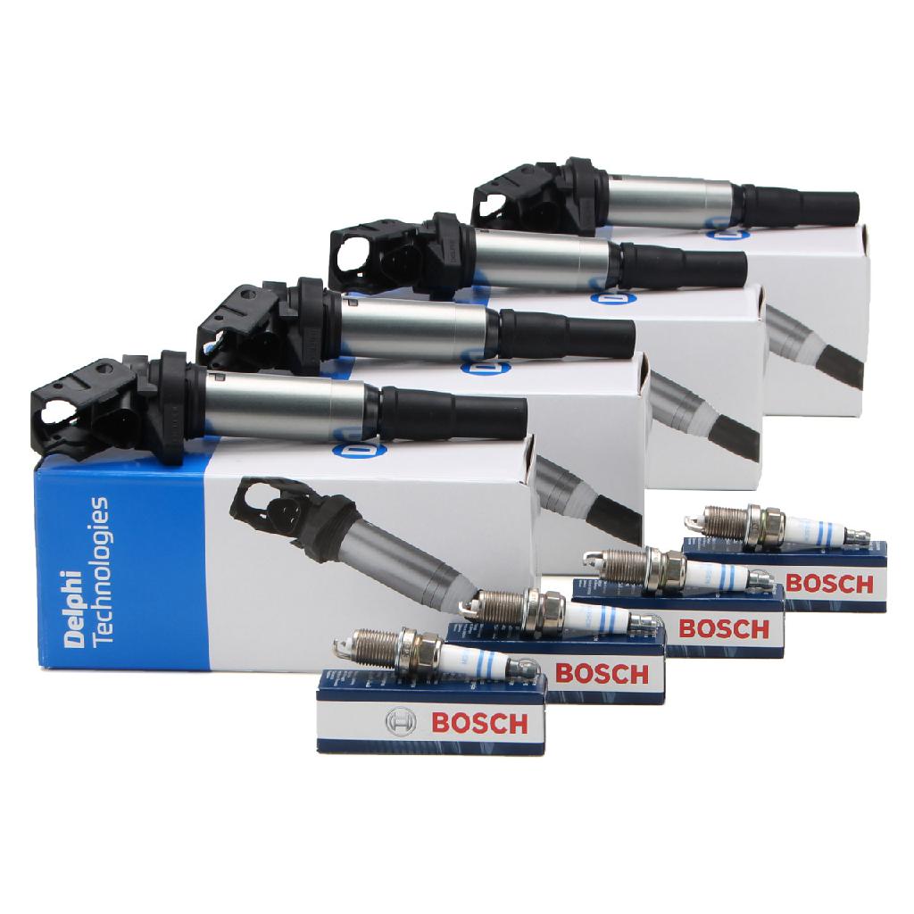 BOSCH Zündkerze 0 242 235 776 DELPHI Zündspule GN10572-12B1