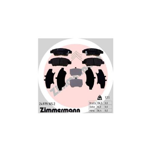 ZIMMERMANN Bremsscheibe 280.3153.20 + Bremsbelagsatz, Scheibenbremse 24979.165.2 Bild ZIMMERMANN Bremsscheibe 280.3153.20 + Bremsbelagsatz, Scheibenbremse 24979.165.2