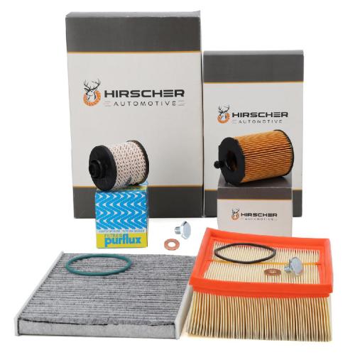 HIRSCHER Filterset Filterpaket 4-tlg FORD B-Max Ecosport Fiesta 6 MK6 Ka+ 1.5 TDCi Bild HIRSCHER Filterset Filterpaket 4-tlg FORD B-Max Ecosport Fiesta 6 MK6 Ka+ 1.5 TDCi