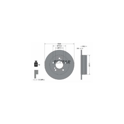 TEXTAR Bremsscheibe 92032003 + Bremsbelagsatz, Scheibenbremse 2068701 Bild TEXTAR Bremsscheibe 92032003 + Bremsbelagsatz, Scheibenbremse 2068701